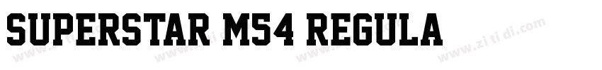 Superstar M54 Regula字体转换